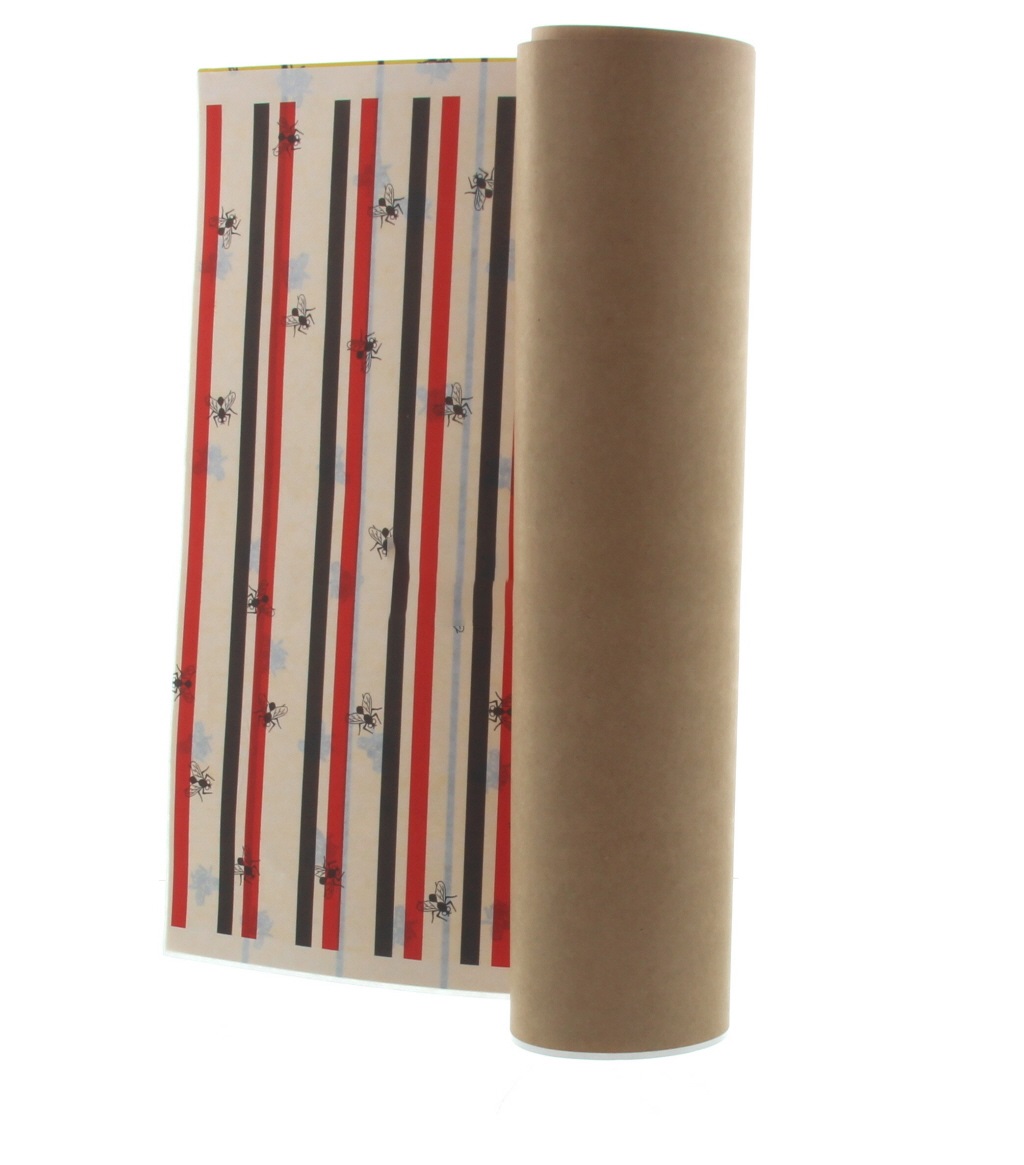 Vliegenpapier flypaper, 60x30cm, 6st
