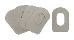 Mollenklem tweezijdig opspanplaatje 10st