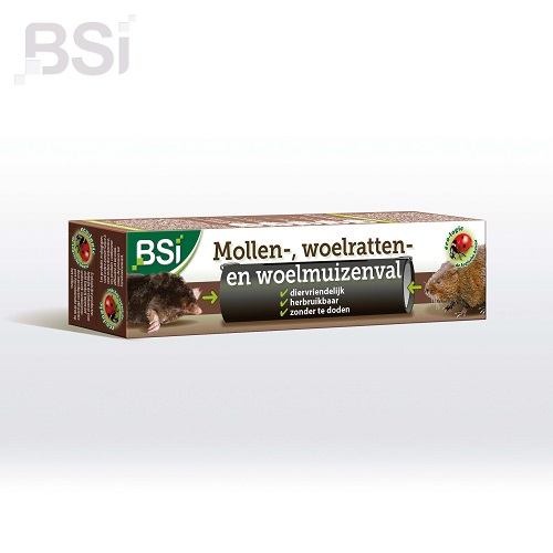 Vangt mollen én woelratten zonder ze te doden.