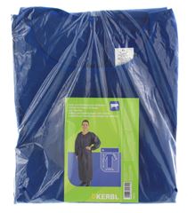 Melkschort met lange mouw, blauw, XL