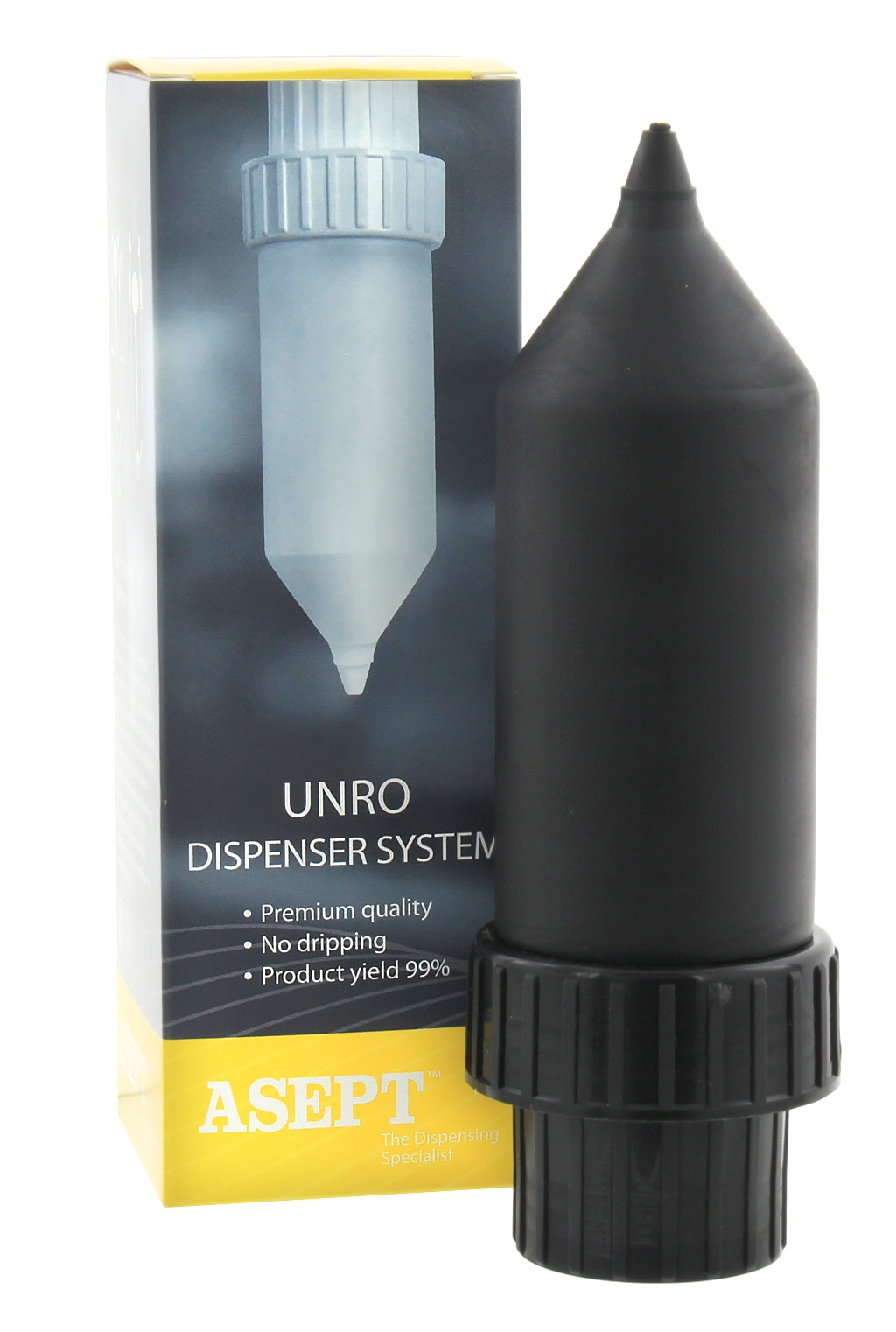 Deze dispenser kan gebruikt worden voor 2500ml. flacons Uierverzorgingscreme