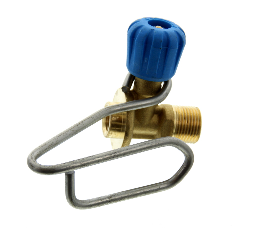 Gaskraan voor gasfles van uieronthaarder