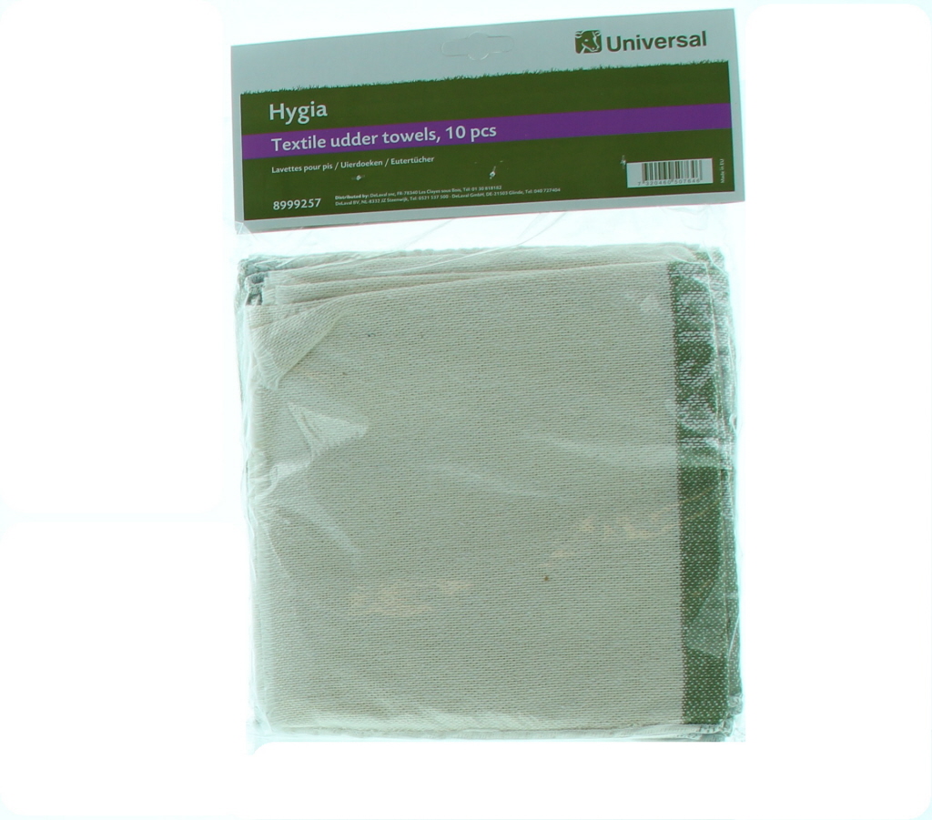 Hygia uierdoek katoen 45x48cm, 10st