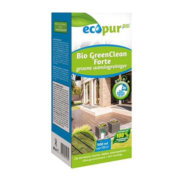 Ecologische groene aanslag reiniger op basis van nonaanzuur.