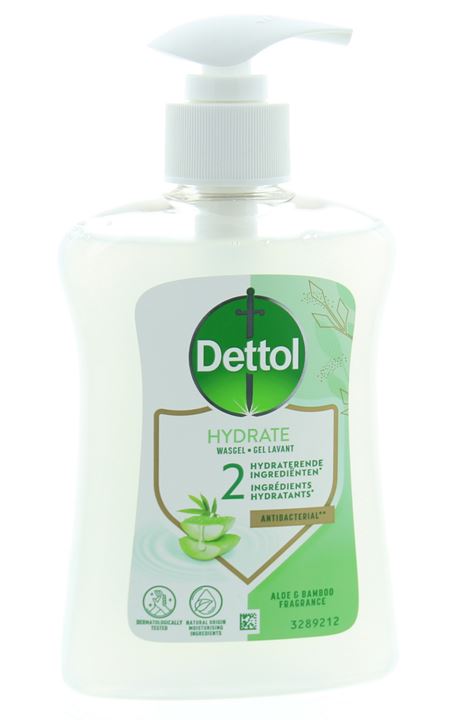 Dettol Hydraterende Wasgel voorziet de huid van zachte verzorging, een frisse geur en werkt antibacterieel.