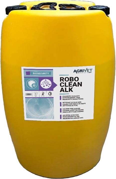 Alkalisch chloorvrij reinigingsmiddel voor CIP-installaties en melkrobots