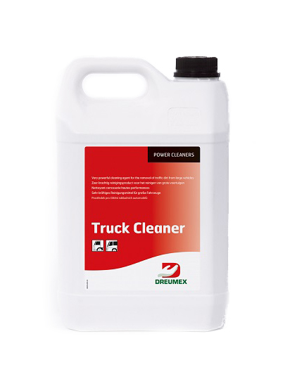 Een sterk reinigingsmiddel dat het verkeersvuil van vrachtwagens, tractoren, aanhangers, opleggers en bestelwagens losweekt en verwijdert.