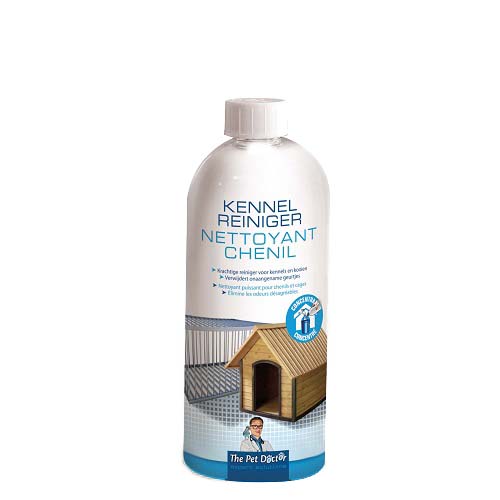 Krachtige reinigingsspray voor kooien en kennels.