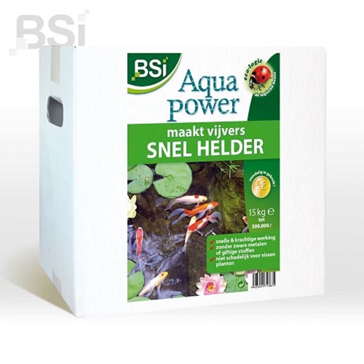 Aqua Power, Verhoogt het zuurstofgehalte van de vijver. Snelwerkende heldermaker voor alle vijvers Tot 32.000 liter.