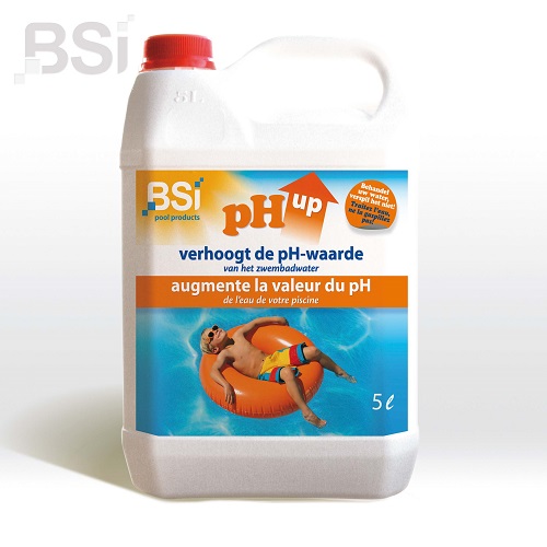 pH Up liquid verhoogt de pH-waarde in zwembad of spa.
