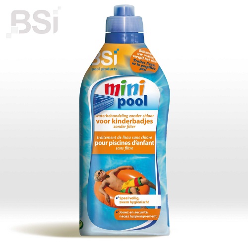 Het ideale onderhoudsproduct, zonder chloor, voor de kleine zwem- en plonsbaden zonder filtratiesysteem.