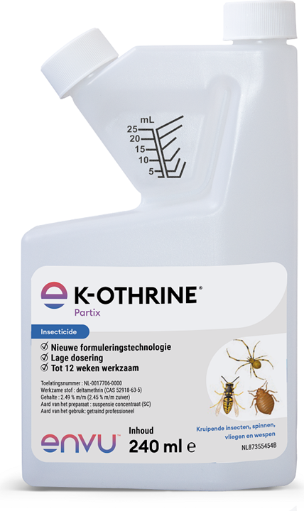 Tegen vliegen, kruipende insecten, spinnen, wespen e.d.