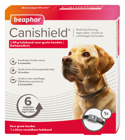 Canishield® 1,04 g halsband (65cm) voor grote honden.
