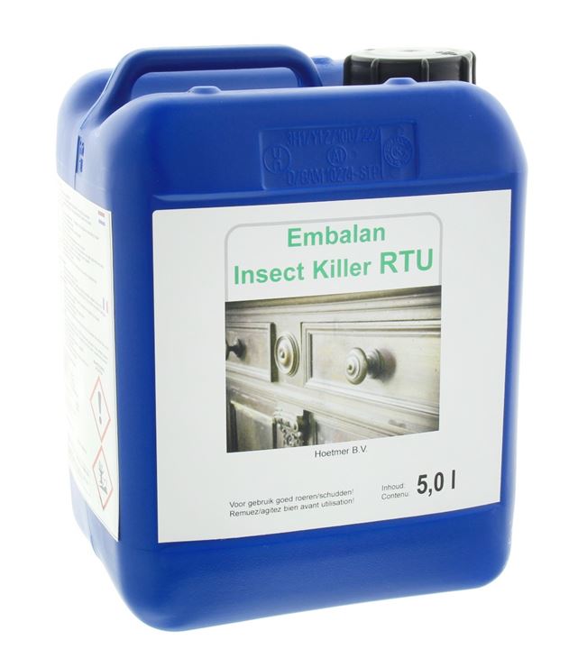 Houtbeschermingsmiddel (klaar voor gebruik) voor preventieve behandeling tegen houtborende kevers en termieten.
