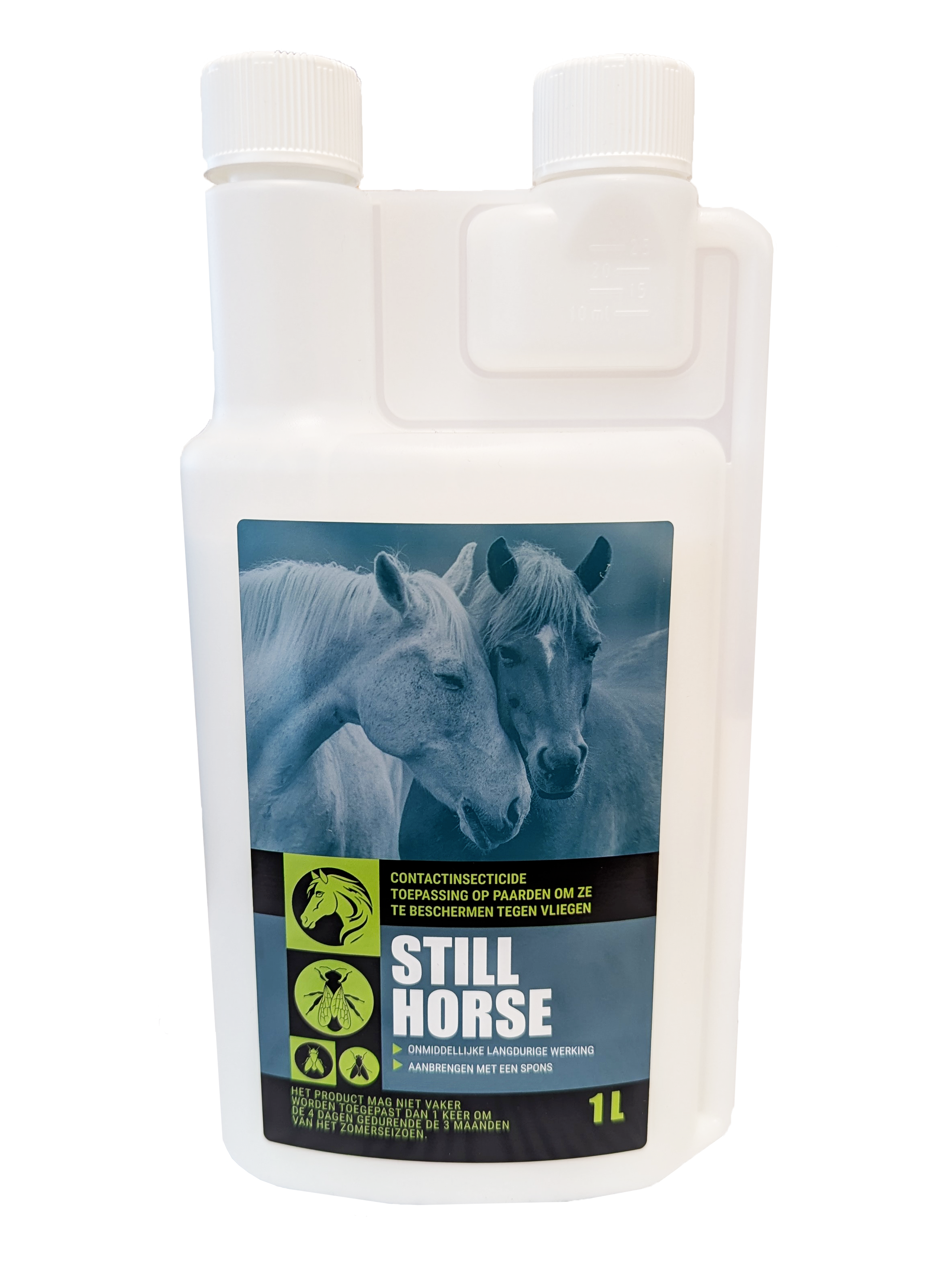 Contactinsecticide die effectieve bescherming biedt tegen vliegen op paarden.