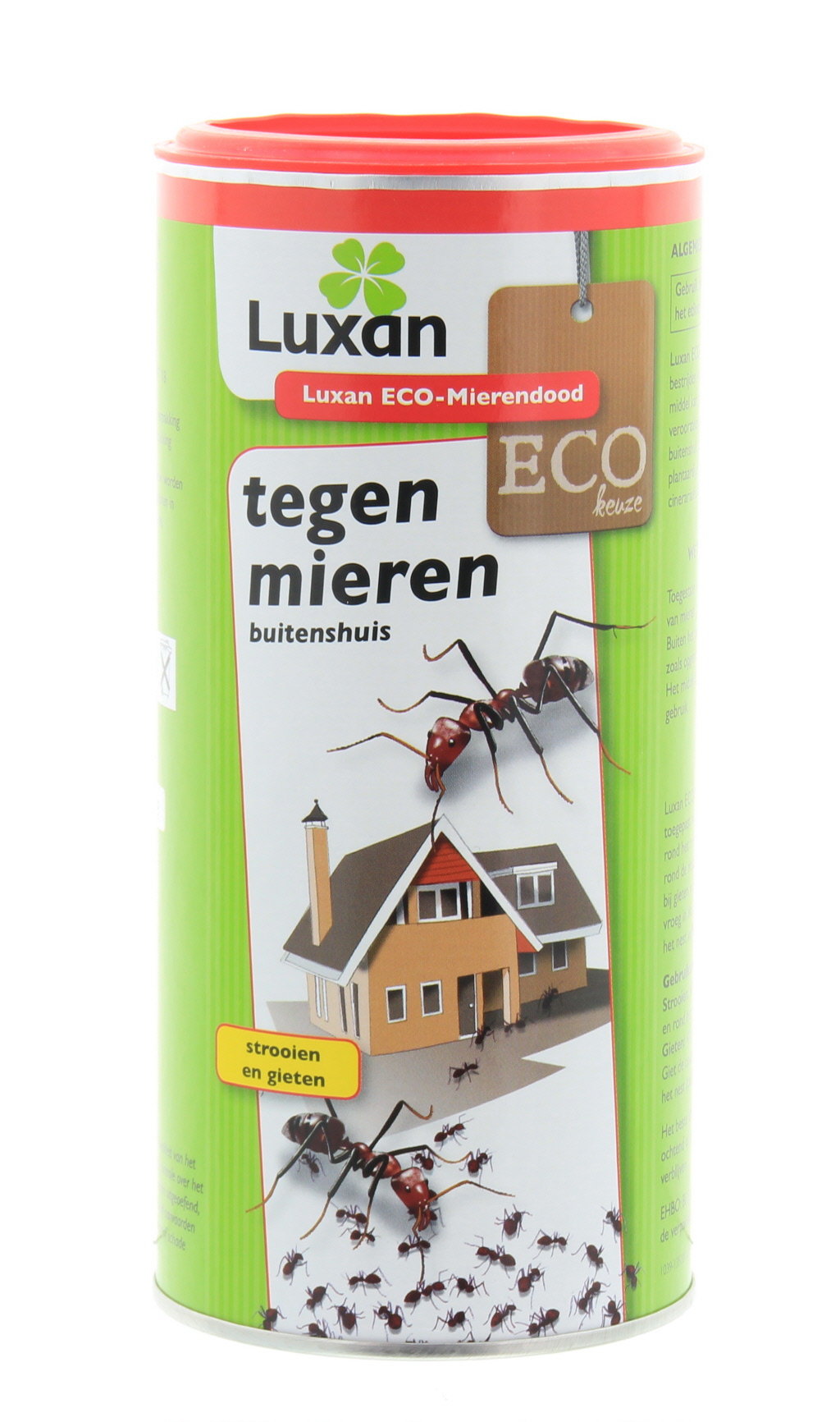 Luxan Eco-Mierendood is een strooipoeder geschikt om mieren buitenshuis mee te bestrijden.