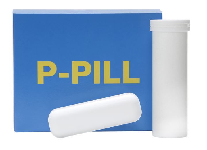 P-pill voor koeien die rondom afkalven niet overeind kunnen komen door fosforgebrek.