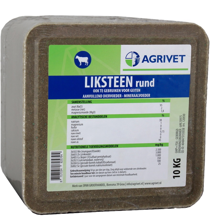 Agrivet Liksteen rund 10kg