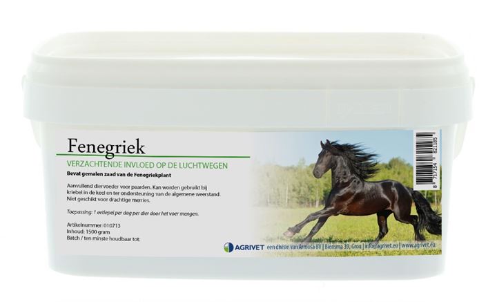 Enkelvoudig kruid dat als aanvullend diervoeder kan worden gebruikt bij paarden.