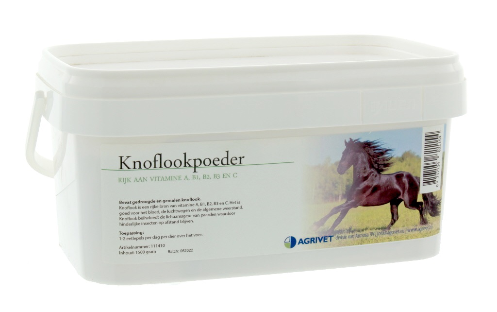 Knoflook is een rijke bron van vitamine A, B1, B2, B3 en C