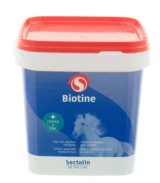 Ter verstrekking van extra biotine, met extra koper en zink.