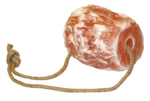 Natuurlijke Himalaya zoutsteen. Bevat 97,5% Natriumchloride NaCi (zout).