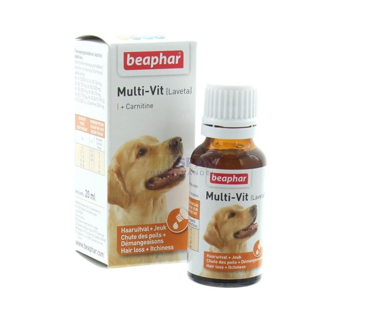 Bevat vitaminen die ondersteunen bij het gezond houden van huid en vacht