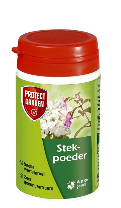 Stekmiddel is bestemd ter bevordering van de wortelvorming bij het stekken van sierplanten.