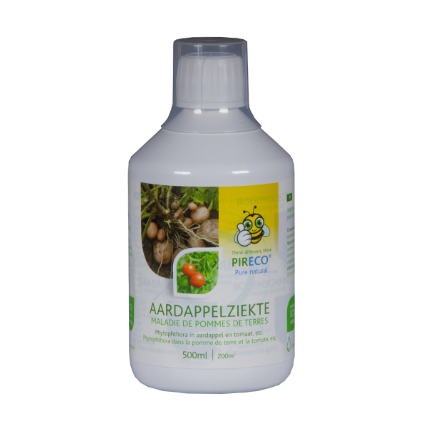 Aardappelziekteconcentraat bestaat uit specifiek werkende, niet toxische kruidenconcentraten en is veilig voor mens, dier en milieu.
