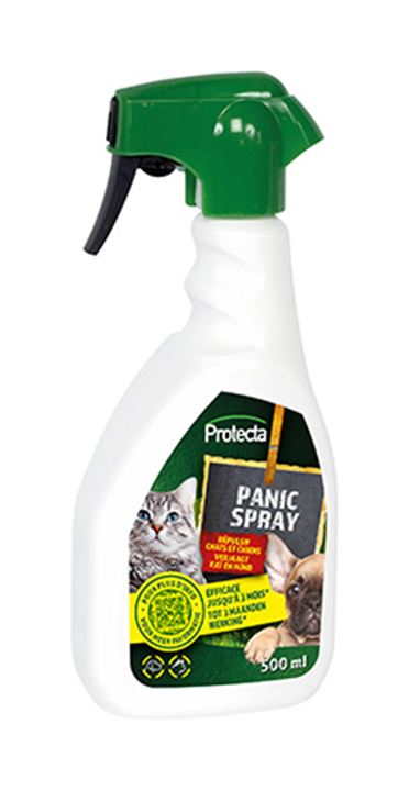 Vloeibaar afweermiddel tegen katten en honden.