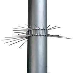 Anti marter kraag voor afvoerpijpen