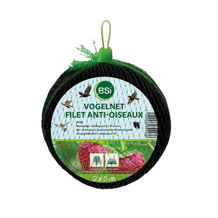 Vogelnet, ideaal als bescherming van fruitbomen en kleinfruit tegen vogelvraat.
