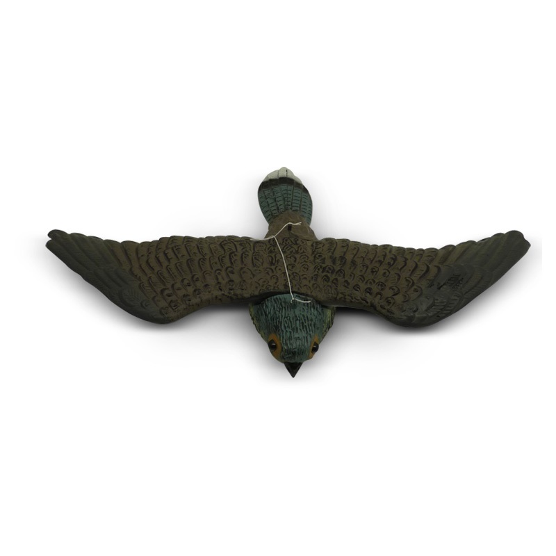 Kunststof torenvalk voor het verjagen van ongewenste vogels.
