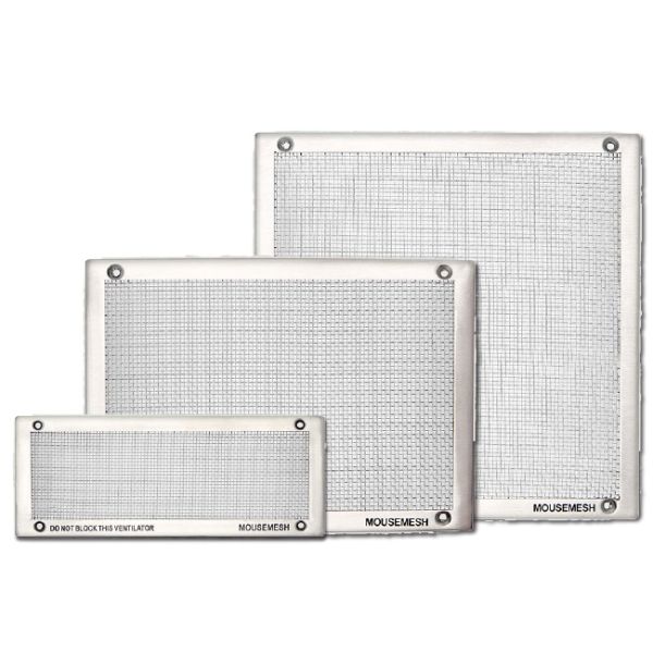 Luchtrooster klein RVS, 245x95mm