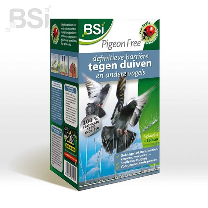 Houdt effectief woningen en gebouwen vrij van duiven, kraaien, eksters, enz.
