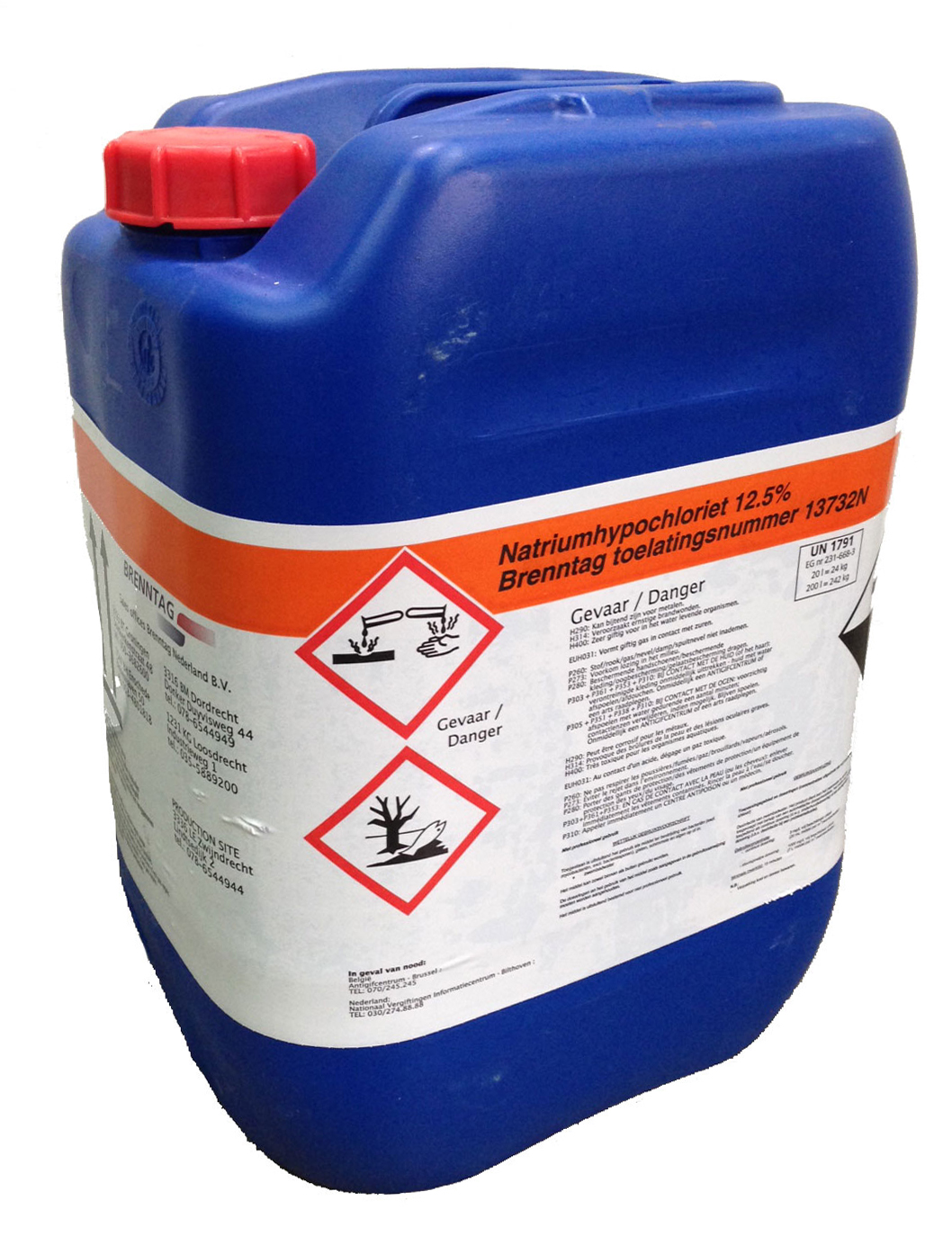 Chloor Brenntag, 24kg (statiegeld can)