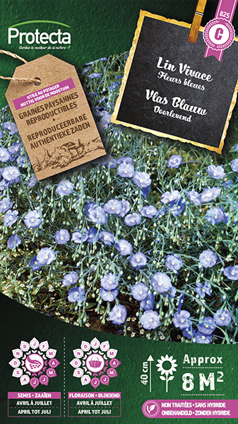 Vlas Blauw Doorlevend nr. 825