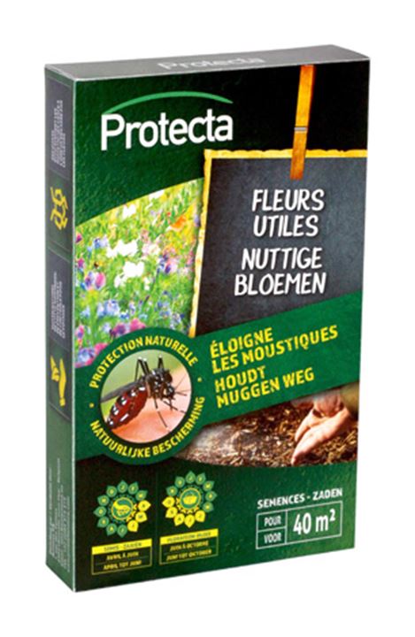 Weert muggen af door de geur van bloemen.