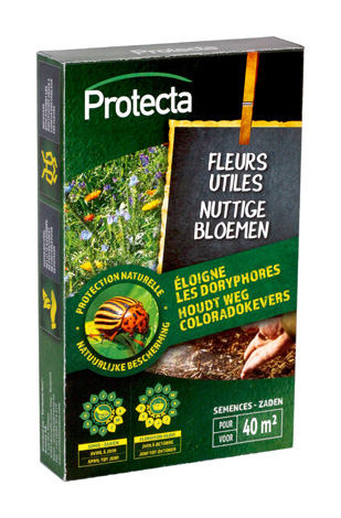 Weert coloradokevers af door de geur van bloemen.