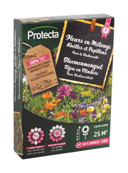 Decoratieve bloemenmix speciaal ontworpen om bestuivende insecten aan te trekken.