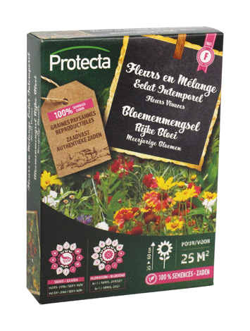 Decoratieve bloemenmix speciaal ontworpen om bestuivende insecten aan te trekken.