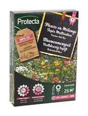 Bloemenmengsel Veelkleurig Tapijt, 25m²