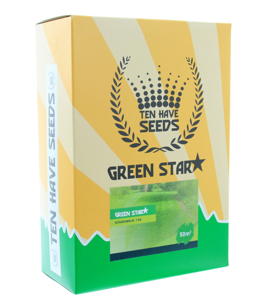 Green Star Schaduwrijk bevat grassoorten die ook bij weinig zonlicht uitstekende prestaties leveren.