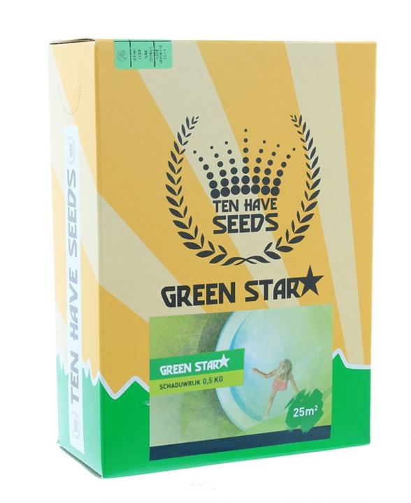 Green Star Schaduwrijk bevat grassoorten die ook bij weinig zonlicht uitstekende prestaties leveren.