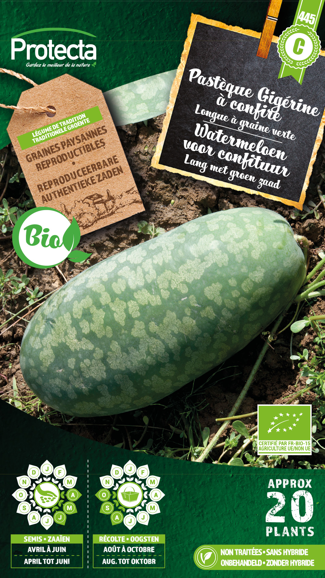 Watermeloen voor confituur FR-BIO-15 nr. 445