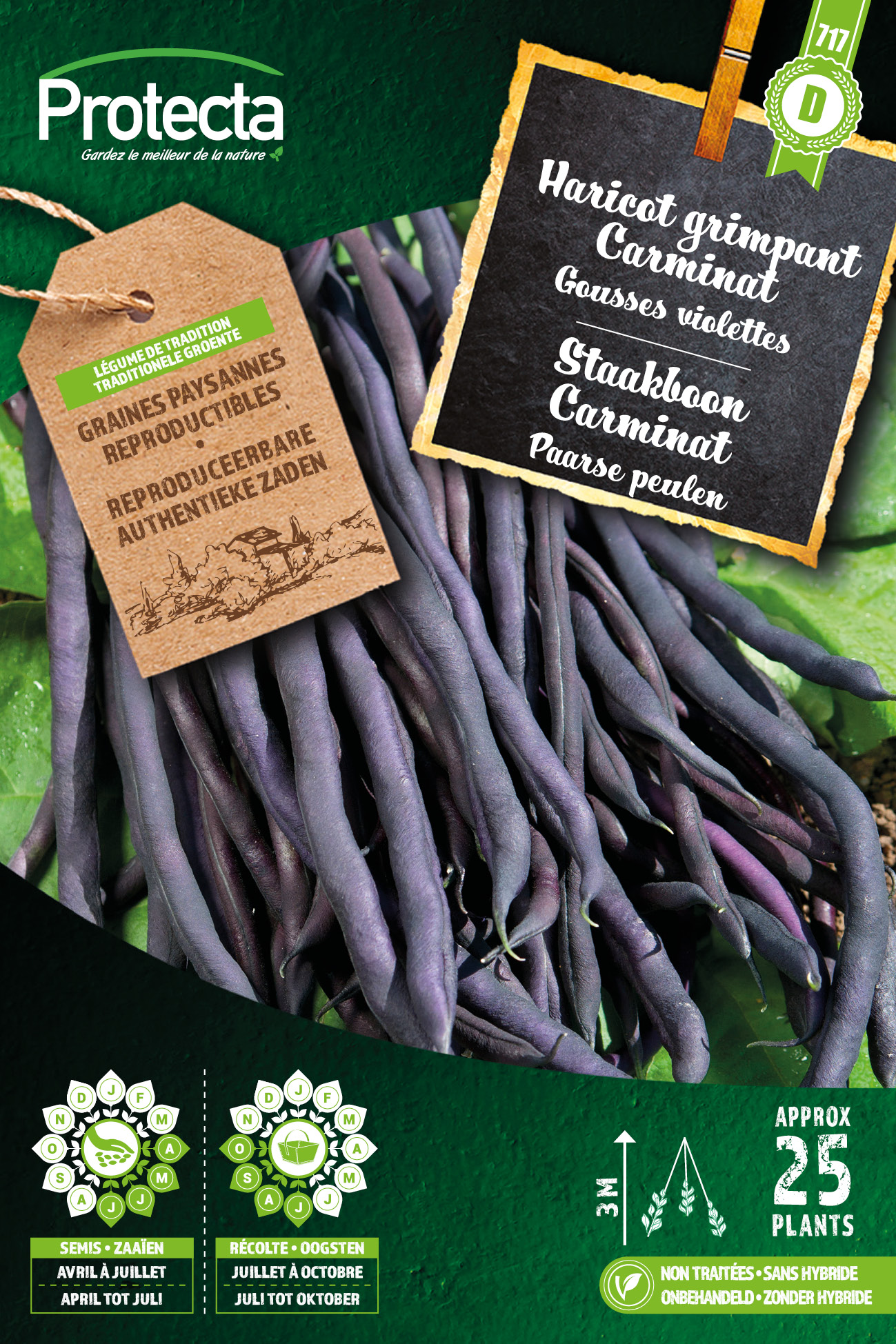 Staakboon
purple Carminat 25 g nr. 717