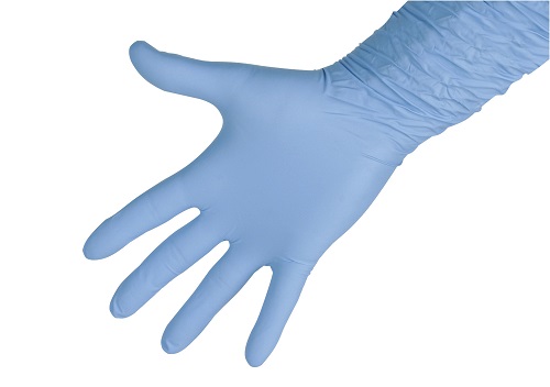 Melkhandschoen nitril Premium, lang
