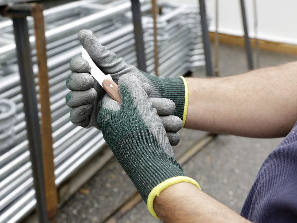 Snijbeschermingshandschoen (15 gauge) van snijvaste glasvezel