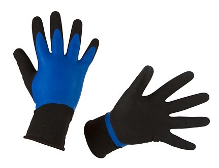 Fijngebreide handschoen van nylon, zeer slijtvast, waterbestendig.