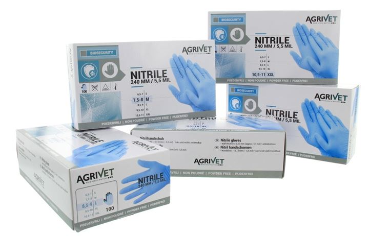 Melkershandschoenen, Nitril, zware kwaliteit